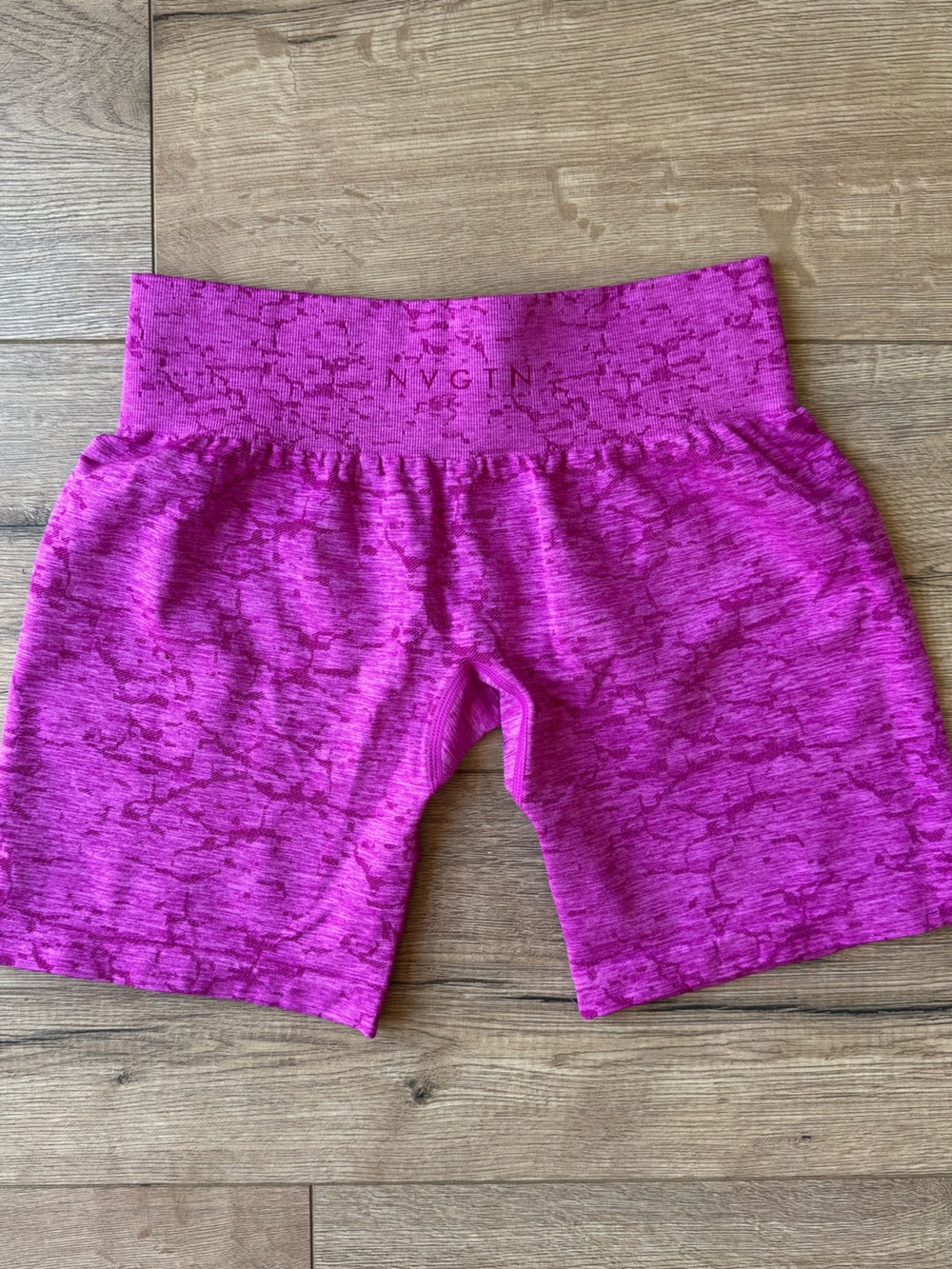 NVGTN contouring pink shorts